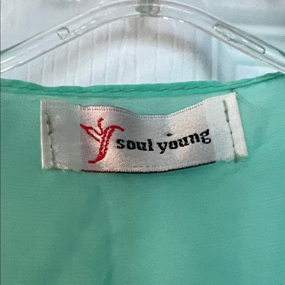 Mint Floral Kimono Coverup with Fringe - Picture 2 of 4